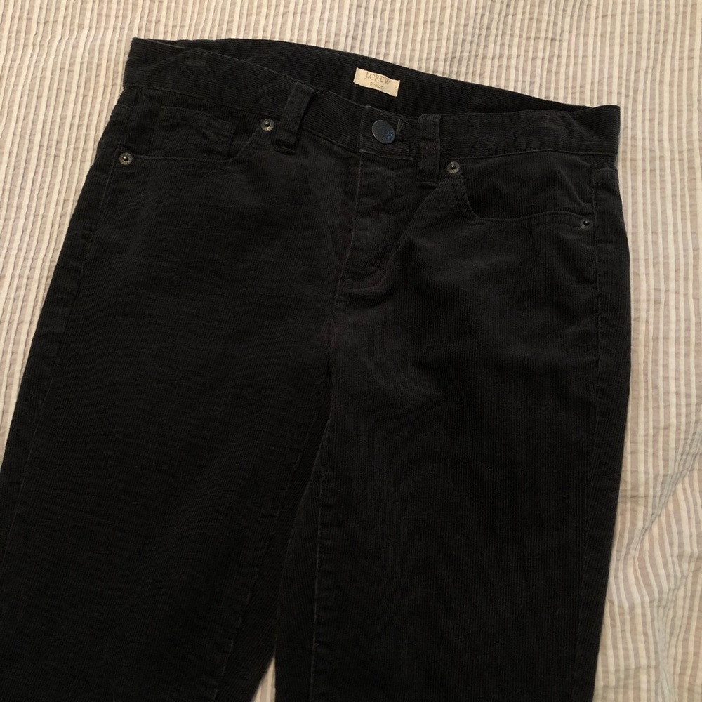 j crew cropped navy cords
